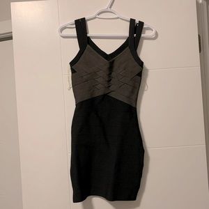 Guess by Marciano Black/Green Bodycon Dress